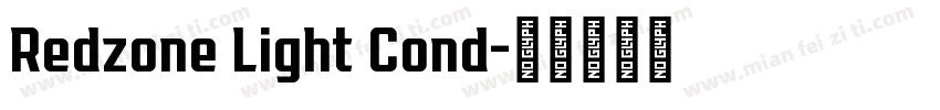 Redzone Light Cond字体转换